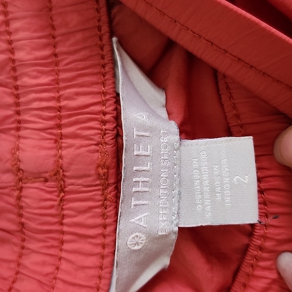Athleta expedition shorts pull on elastoc waist drawstring women's size 2 - Picture 4 of 7
